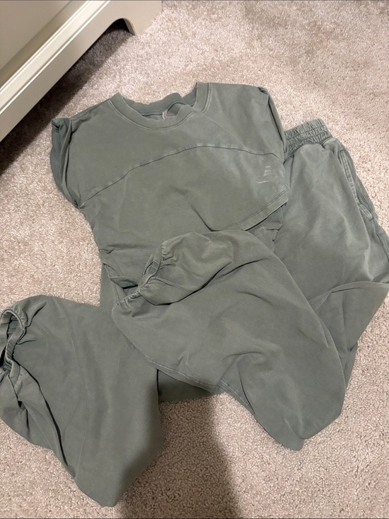 FP Movement by Free People Pants - FP Movement by Free People Olive Green Sweatpants & Top Set